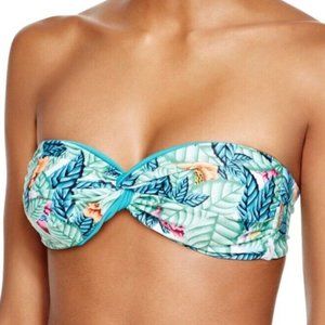 MARA HOFFMAN NWT Green Leaf Bandeau Bikini Top